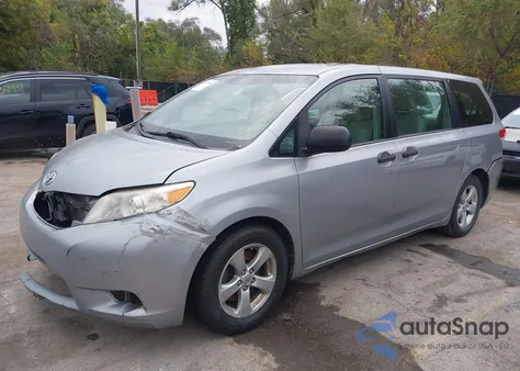 2014 Toyota Sienna L V6 7 Passenger from USA, damaged, VIN 5TDZK3DCXES497697